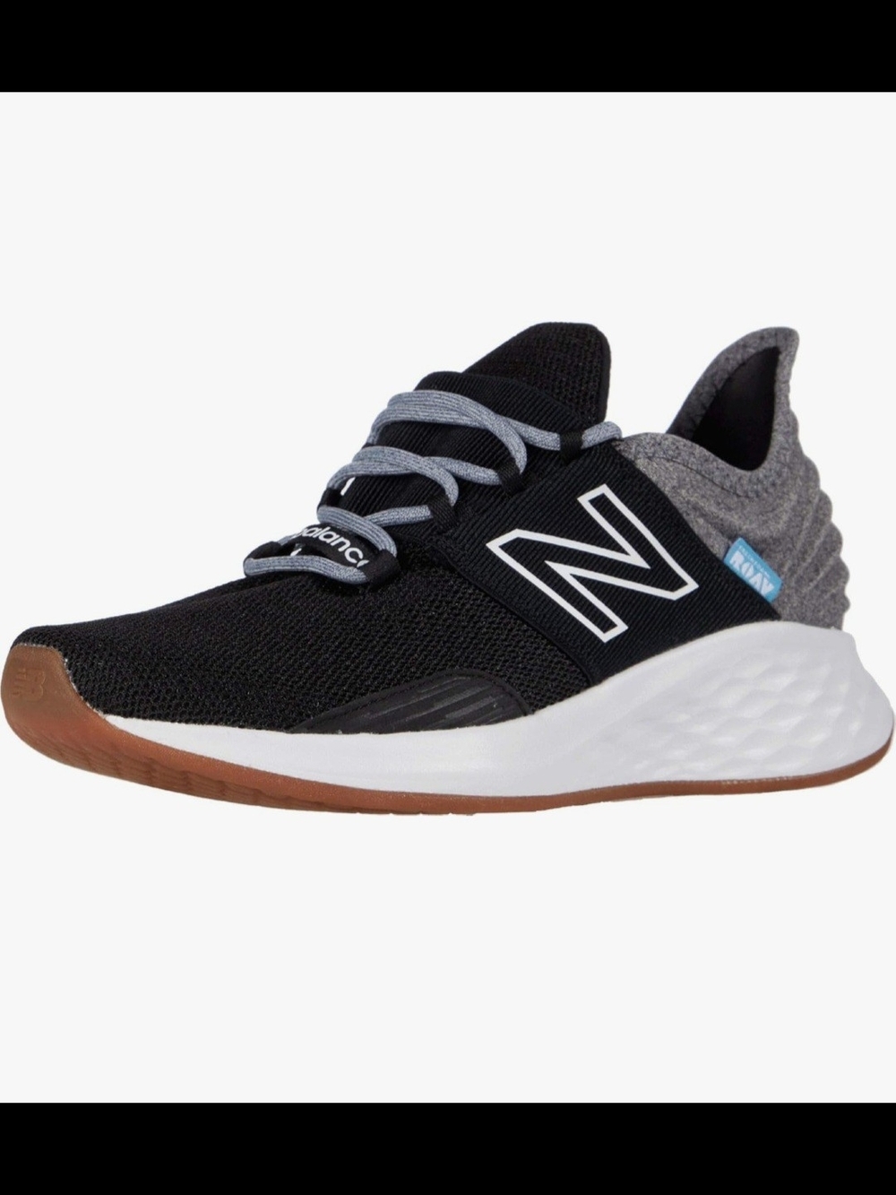 New Balance Black & Gray Women’s Athletic Sneakers with Gum Outsole